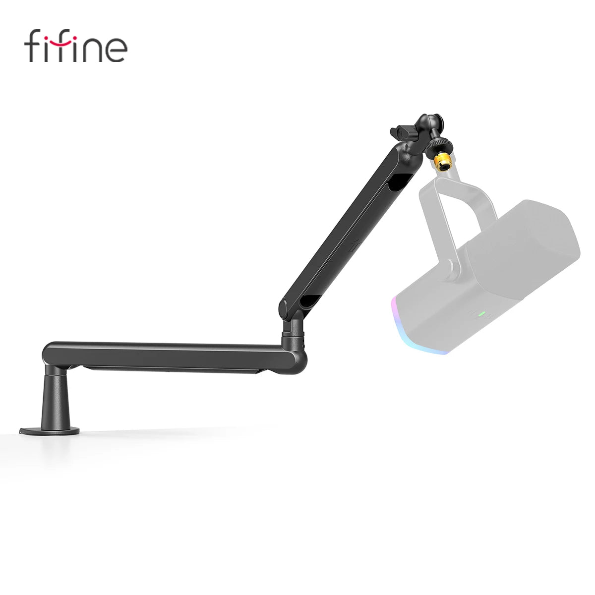 Adjustable Low-Profile Arm Microphone Stand with Cable Managment/Desk Mount, Suspension Boom for K688 Ampligame AM8-BM88