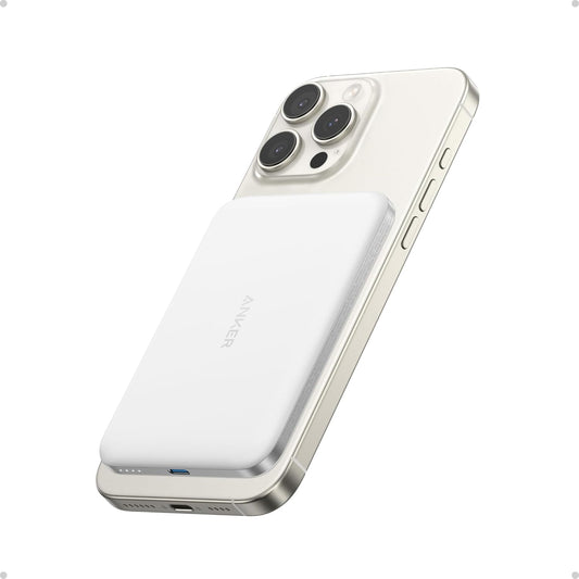 Nano Power Bank, Ultra-Slim 5,000Mah Magnetic Battery Pack, Qi2 Certified 15W Max Ultra-Fast Magsafe-Compatible Portable Charger, Ergonomic Design, for Iphone 16/15/14/13/12 Series Only